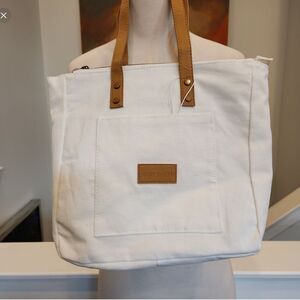 Cozy Earth Canvas Tote Bag NWT